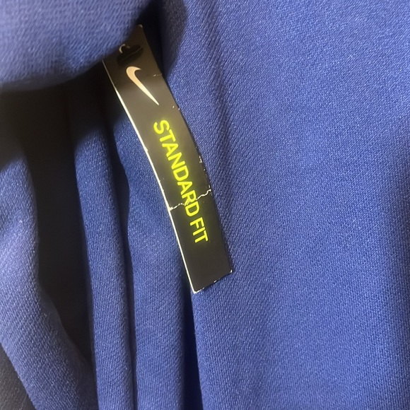 NWT Nike Blue Dri-Fit Half-Zip Pullover Standard Fit with Black Swoosh XL-Tall - Picture 5 of 10